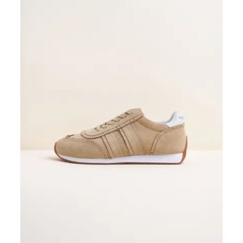 Charlotte Stone Women’s Suede Leather Low Ankle Dean in Tan Sand